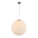 Lampa WHITE BALL 30 pendant FLWB30WH white glass/metal chrom Azzardo