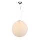 Lampa WHITE BALL 20 pendant FLWB20WH white glass/metal chrom Azzardo