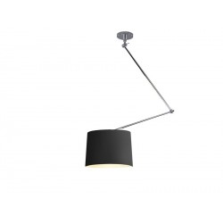 Lampa ADAM S BLACK PENDANT MD2299-S black/apricot Metal/fa Azzardo