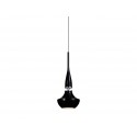 Lampa TASOS 1 pendant MD2095-1BK metal/glass chrome/bl Azzardo