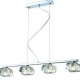 Lampa RUBIC 4 pendant 1798-4P chrome metal/glass Azzardo