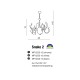 Lampa SNAKE 2 pendant MP 6230-15 blackmetal Azzardo